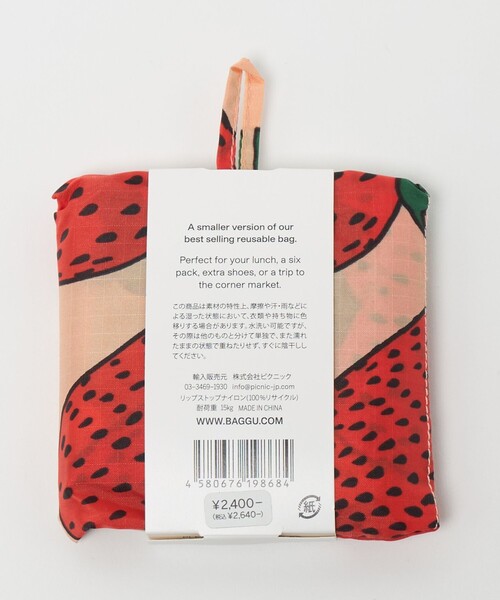 BAGGU（バグゥ） エコバッグ 「WEB限定」「BAGGU」BABY / ストロベリー