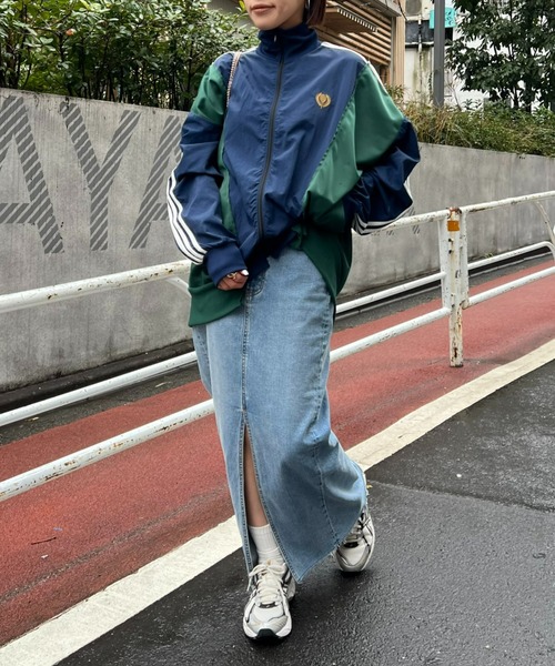「etsinta」 ジャージブルゾン ONE SIZE ブラウン レディース_画像9