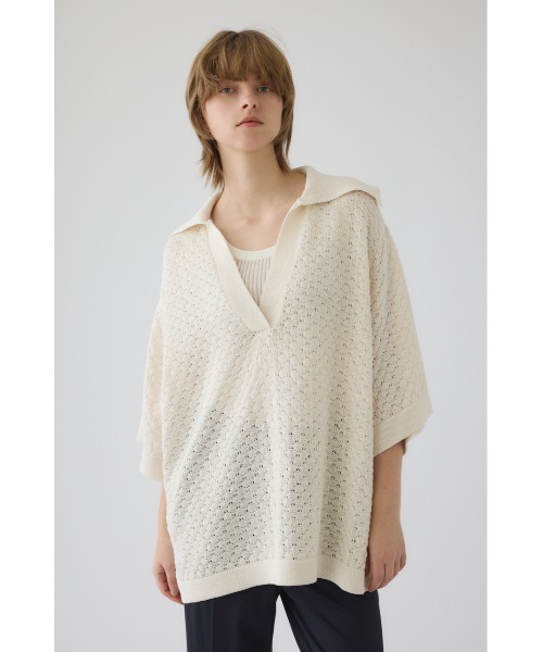 RIM.ARK Skipper knit PO スキッパーニットプルオーバー RIM.ARK ニット セーター Skipper knit PO スキッパー ニット プル