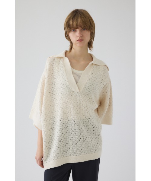 RIM.ARK Skipper knit PO スキッパーニットプルオーバー RIM.ARK ニット セーター Skipper knit PO スキッパー ニット プル