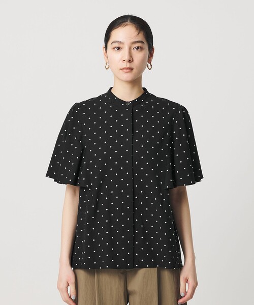 新品‼️タグ付き　BEAUTY&amp;YOUTH ドットフレアスリーブブラウス BEAUTY&YOUTH UNITED ARROWS（ビューティーアンドユースユナイテッド