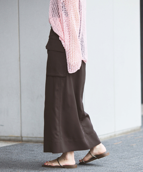 IENA（イエナ） スカート ハイツイストペンシルロングスカート