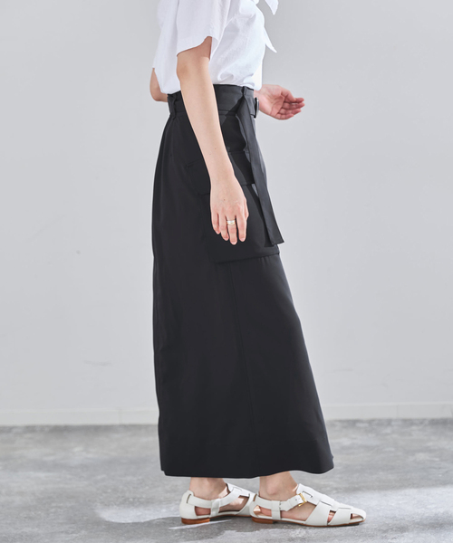 IENA（イエナ） スカート ハイツイストペンシルロングスカート