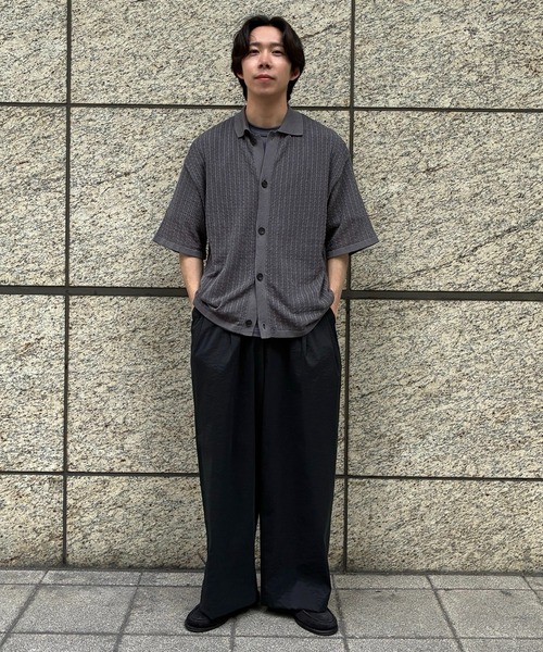 ADAM ET ROPE'（アダムエロペ） カーディガン シアーニットシャツ