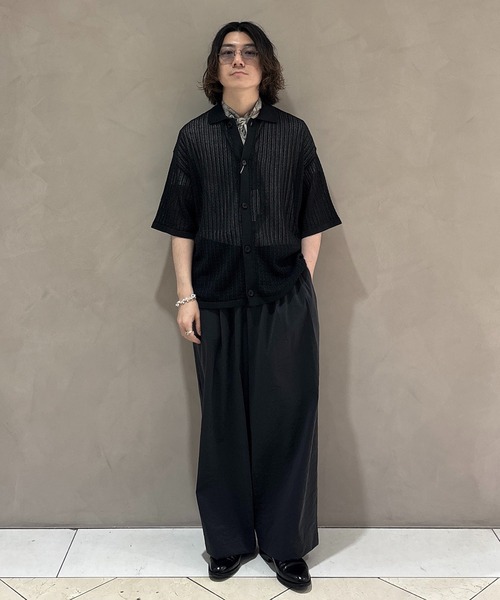 ADAM ET ROPE'（アダムエロペ） カーディガン シアーニットシャツ