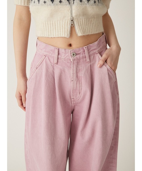 「LILY BROWN」 デニムパンツ 1 ピンク レディースの画像