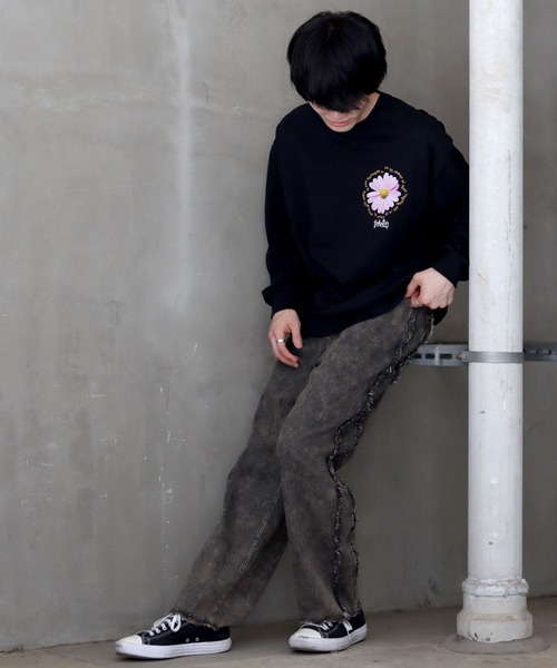 「SITRY」 デニムパンツ LL ケミカルウォッシュ メンズ_画像9