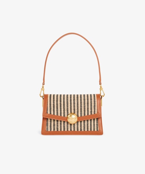 ハンドバッグ サマーパック テニスボールモチーフフラップバッグの画像