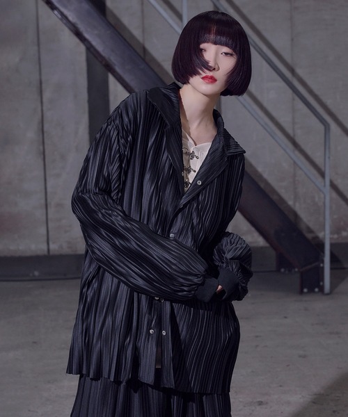 「狐独」 長袖シャツ LARGE オフホワイト メンズ_画像9