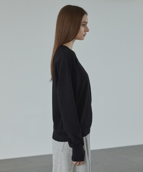 「CALLNE」 長袖ニット L ブラック メンズ_画像6