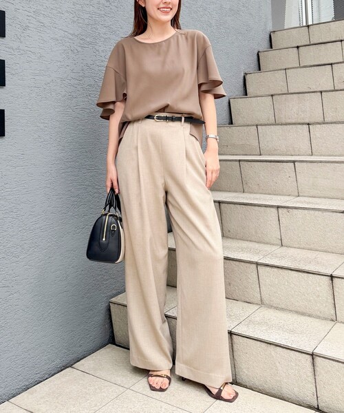 NOLLEY'S（ノーリーズ） ワイドパンツ パンツ 「セットアップ対応