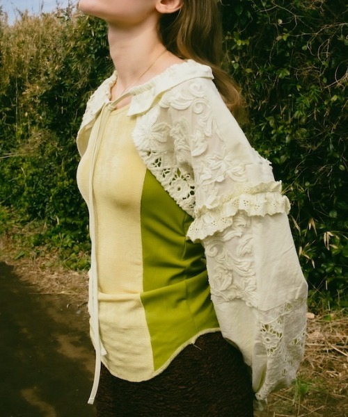 ELLA CANTARIA（エヤ カンタリア） カーディガン Lace Patchwork