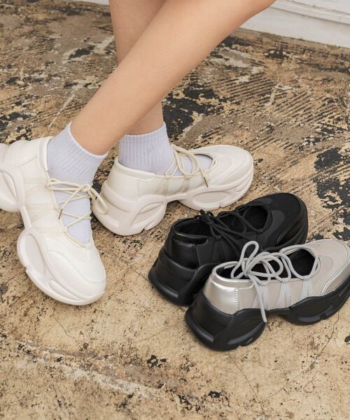 「RETRO GIRL」 シューズ MEDIUM ブラック レディース_画像4