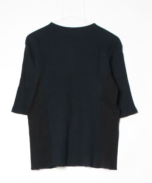 「felkod」 7分袖Tシャツ S ネイビー メンズ_画像2