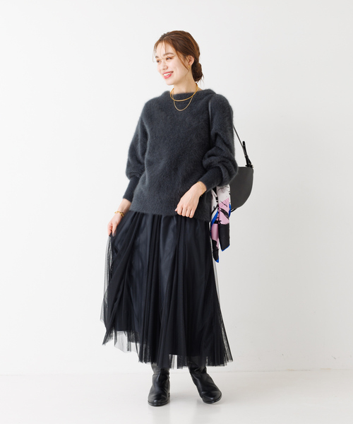 「Rouge vif」 ロングスカート 36 ブラック レディース_画像3
