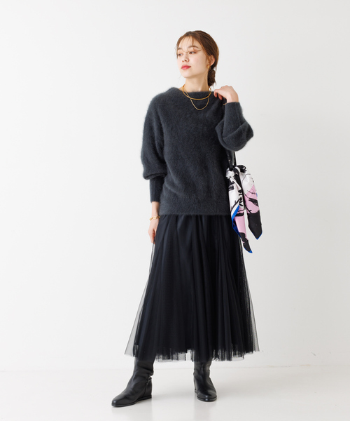 「Rouge vif」 ロングスカート 36 ブラック レディース_画像4