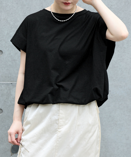 IENA（イエナ） tシャツ 半袖 「追加/接触冷感」フレンチタック 