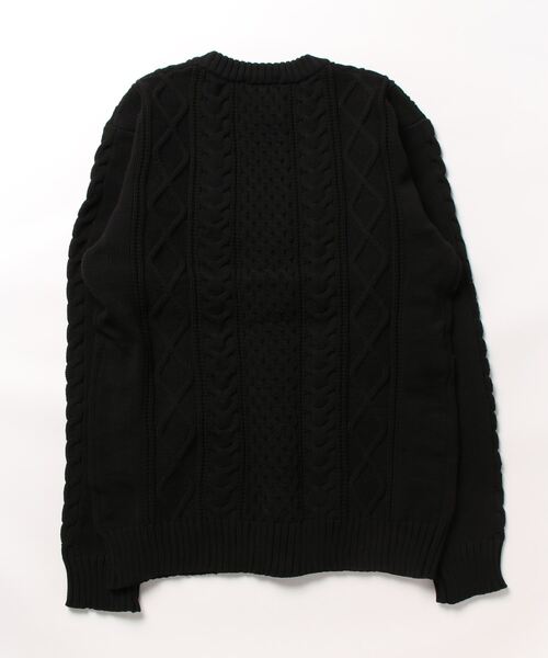 「Blue Standard 」 ニットカーディガン MEDIUM 杢グレー メンズ_画像2