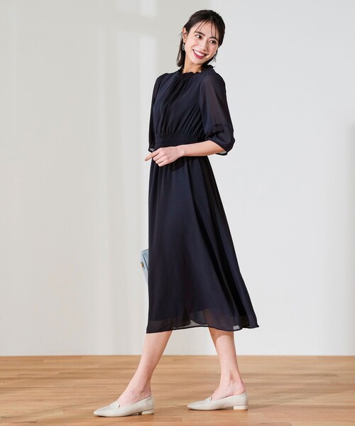「ANY SIS」 ノースリーブワンピース MEDIUM ブラック レディース_画像4