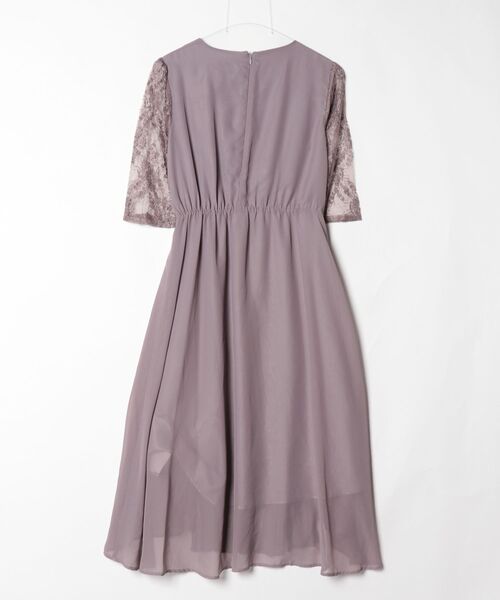 「PREFERIR」 7分袖ワンピース LARGE グレー レディース_画像2