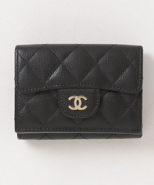 CHANEL⭐︎シャネル　マトラッセ　3つ折り財布　キャビアスキン CHANEL（シャネル） マトラッセ キャビアスキン 三つ折り 財布