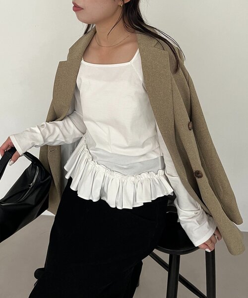 CAPRICIEUX LE'MAGE（カプリシューレマージュ） tシャツ 「新色グレー
