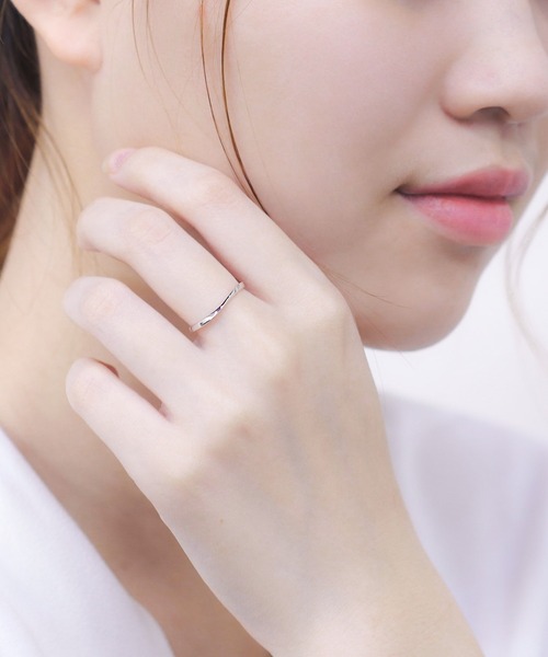 BLOOM（ブルーム） 指輪 リング K10 ホワイトゴールド ペアリング