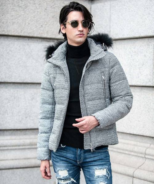 バッファロ ダウン ダウンジャケット ZERMATT-TWEED LOOK(ツェルマット-ツイードルック)ツイードルック ダウンジャケット ZOZOTOWN PayPayモール店 - 通販 - PayPayモール いのが