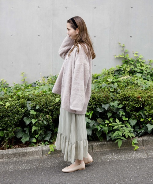 flower コート ムートンコート フラッフィーコート 2 : ZOZOTOWN Yahoo
