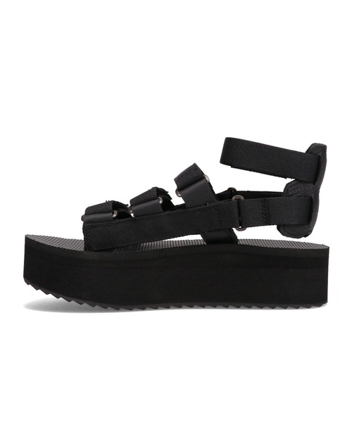 TEVA★W FLATFORM MEVIA★プラットフォームサンダル★厚底 BLACK Teva サンダル TEVA FLATFORM MEVIA / テバ フラットフォーム