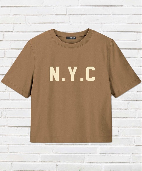 THE CASUAL tシャツ ビッグシルエット5分袖プリントTシャツ