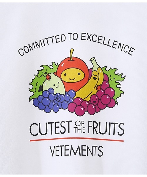 スウェット VETEMENTS / ヴェトモン：CUTEST OF THE FRUITS LOGO 