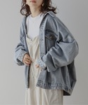 デニムジャケット gジャン ビックシルエットデ...の詳細画像2