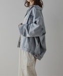 デニムジャケット gジャン ビックシルエットデ...の詳細画像5