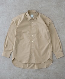 BRICK＆SONS シャツ リラックスバックプリーツシャツ「サンド
