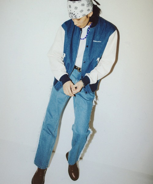 FTW スタジャン DENIM VARSITY JACKET メンズ レディース : ZOZOTOWN