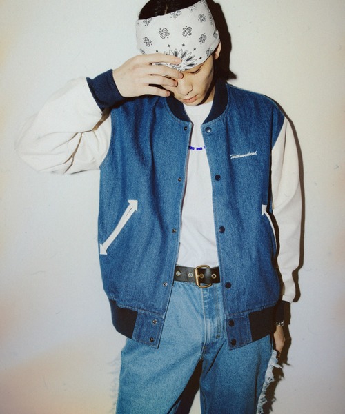 FTW スタジャン DENIM VARSITY JACKET メンズ レディース : ZOZOTOWN