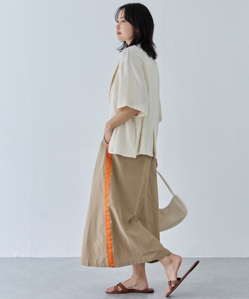 V12 サイドラインスカート レディースL ホワイト V12 ゴルフ レディース スカート サイドライン LINE SKIRT