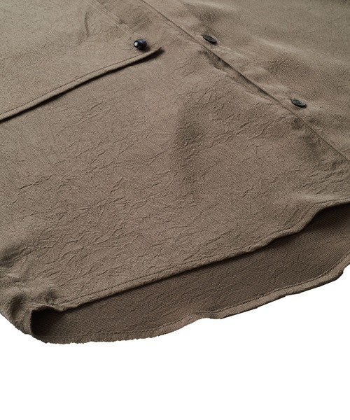 NO ID.（ノーアイディー） シャツ 「NO ID.」Wrinkle Trench Big Shirt