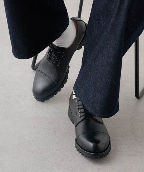 PADRONE ビジネスシューズ 「PADRONE」別注 DERBY STRAIGHT TIP
