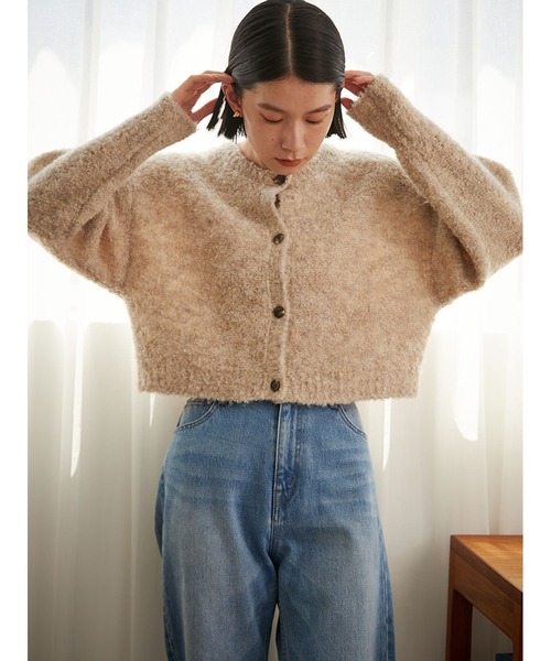 Stylevoice for xxx カーディガン ブークレショートカーディガン  