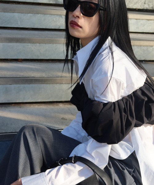 JOSEMOON ギャザーパフスリーブ　STUDIOS JOSE MOON ブラウス シャツ GHATHER PUFF SLEEVE/ギャザー
