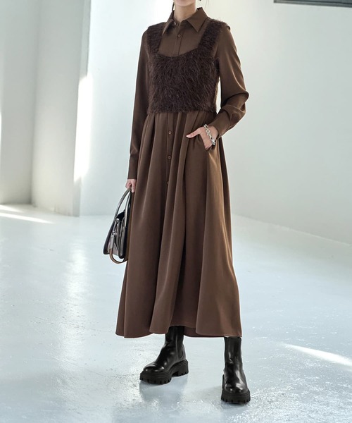 STYLE DELI（スタイルデリ） シャツワンピース さらさらツイルロング