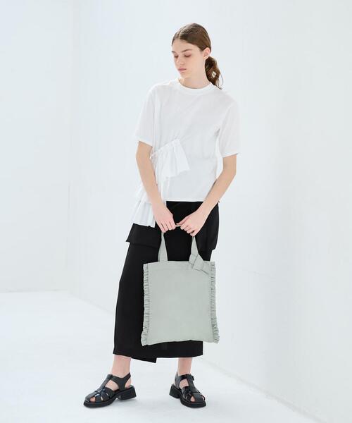 LANVIN en Bleu トートバッグ フリルトート レディース