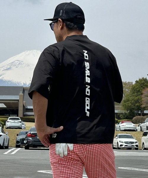 NOGOLF 半袖モックネックシャツ サイズM COMONGOLF（コモンゴルフ） ゴルフ BIGシルエット 半袖モックネック