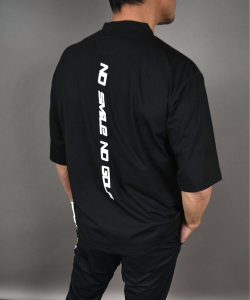 COMONGOLF ゴルフ BIGシルエット 半袖モックネックゴルフシャツ メンズ