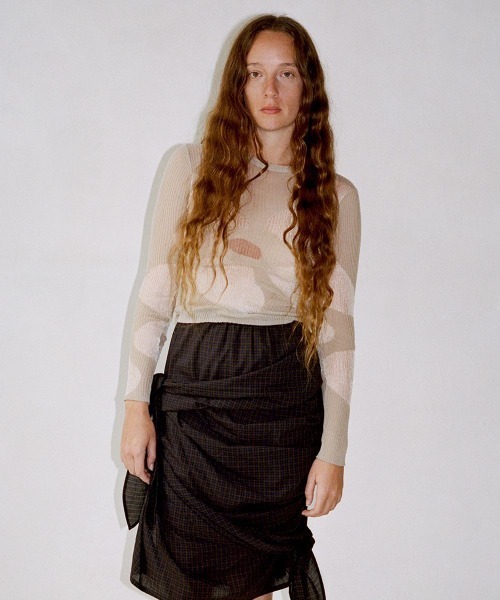 シャツ/ブラウス(長袖/七分) LEINWANDE sheer T leinwande（ラインヴァンド） tシャツ Eniko Katalin Botanical Sheer
