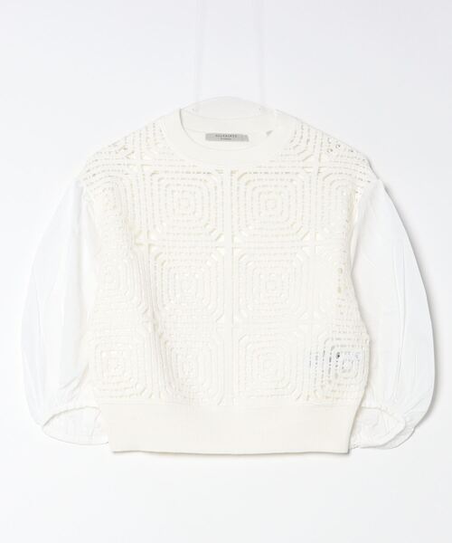 ニット セーター SOL CROCHET RELAXED FIT JUMPER | SOL クロシェ リラックス フィット ニット・セーター レディー ALLSAINTS ニット セーター SOL CROCHET RELAXED FIT JUMPER