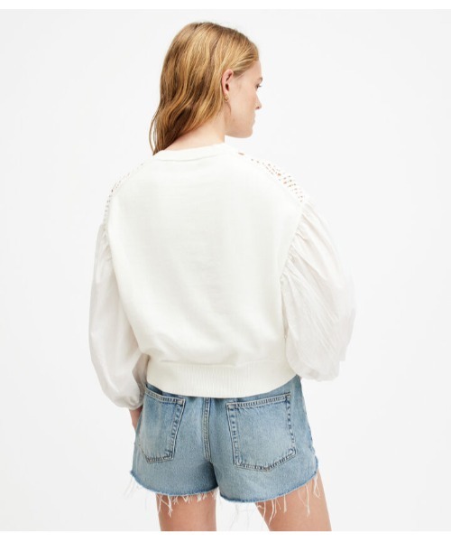 ニット セーター SOL CROCHET RELAXED FIT JUMPER | SOL クロシェ リラックス フィット ニット・セーター レディー ALLSAINTS ニット セーター SOL CROCHET RELAXED FIT JUMPER
