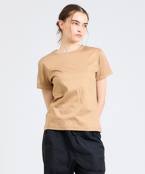 tシャツ ESTNATION / コットンスムーススビンハーフスリーブTシャツ レディース ESTNATION tシャツ / コットンスムーススビンハーフスリーブT